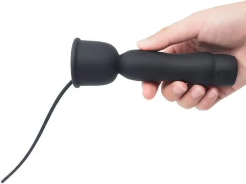 Miniatura 4 de Sonido vibratorio eléctrico de silicona para hombres, estimulación de uretra, masturbador de entrenamiento del pene masculino (A)