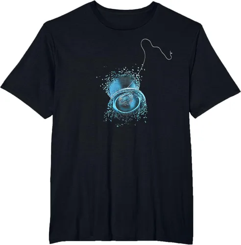 Miniatura 31 de Shattered Yo Yo - Camiseta de diseño azul impresionante, Negro, S