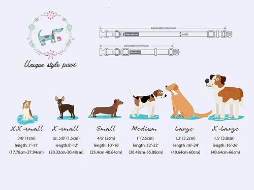 Miniatura 6 de Unique style paws Collar de perro de algodón con lazo, collar para cachorro con cuadrícula negra y azul para perros pequeños, medianos y grandes