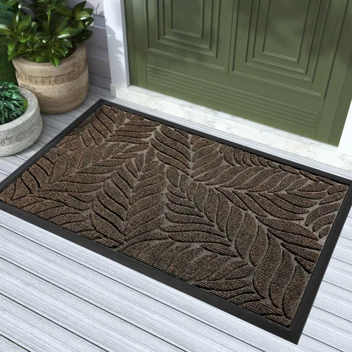 Miniatura 32 de Yimobra Tapete para puerta delantera para interiores y exteriores, 29.5 x 17 pulgadas, impermeable, para todas las estaciones, para entrada