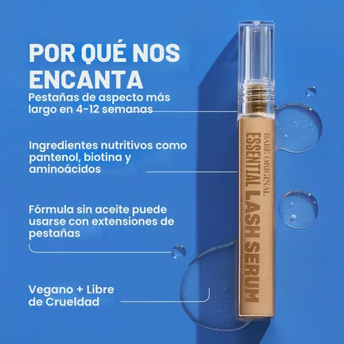 Miniatura 4 de Babe Original Sérum de pestañas – Pestañas más completas y de aspecto más largo, tratamiento avanzado para mejorar las pestañas naturales