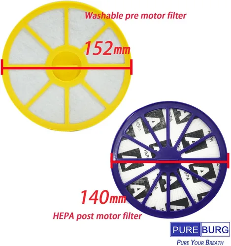 Miniatura 4 de PUREBURG DC14 Juego de filtros HEPA de repuesto compatibles con aspiradora Dyson DC14 DC15 Series Animal All Floors, parte 901420-01 905401-01