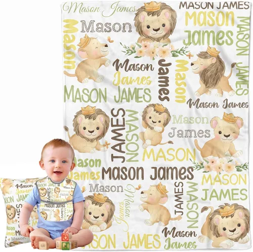 Miniatura 9 de Manta de bebé personalizada para niños y niñas, regalos de bebé personalizados de elefante, manta de bebé personalizada para niñas y niños, mantas