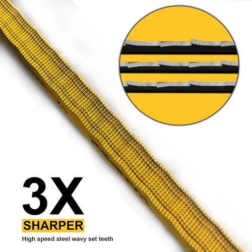 Miniatura 4 de Hanpex Hojas de repuesto para sierra para metales (paquete de 10) de alta velocidad 32 TPI - Hoja de sierra de 12 pulgadas de longitud - Cuchillas