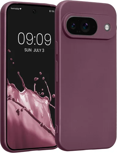 Miniatura 126 de kwmobile Funda compatible con Google Pixel 9 Pro - Funda protectora delgada de TPU para teléfono - Acabado mate suave - Negro mate