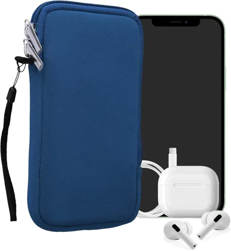 Miniatura 35 de kwmobile Funda universal para teléfono tamaño XS - 3,5/4 pulgadas - Funda de neopreno para teléfono inteligente con cremallera - Funda impermeable