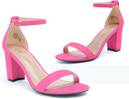 Miniatura 2 de DREAM PAIRS - Sandalias de tacón grueso y bajo para mujer
