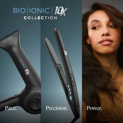 Miniatura 9 de Bio Ionic Secador de pelo de velocidad ultraligera 10X, secador de pelo con calor y velocidad ajustables, función de memoria, herramienta