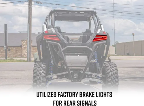 SuperATV Kit de señal de giro para Polaris RZR PRO XP/PRO XP4 2020+ | Plug & Play | Street Legal | Fácil instalación | LED de bocina y ámbar |