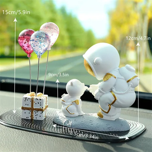 Miniatura 5 de Adornos lindos para parejas, decoración de automóvil, dibujos animados lindos, figuras de acción para parejas, adorno de globo, decoración de globo