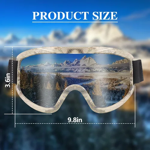 Miniatura 4 de Ski Goggles Motocross Bike Racing Skate Goggles Windproof Anti-Fog Glasses UV Protection for Women Men Adult