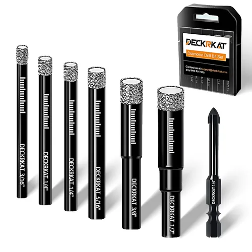 Miniatura 11 de 3 paquetes de brocas de diamante seco de 5/8" 14mm con soldadura al vacío, sierras de agujero de diamante para azulejos de granito, cerámica