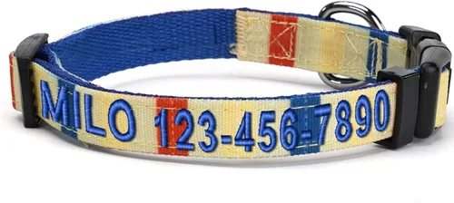 Miniatura 35 de Collar para mascotas Pawtitas, de 6 pies, suave, ajustable, color sólido, de nailon. El collar y arnés a juego para perros y cachorros, se venden