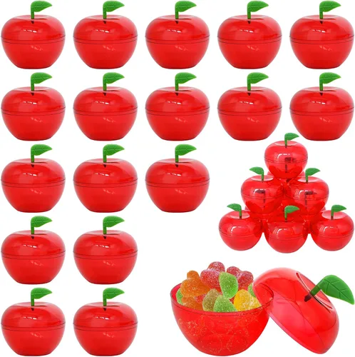 Miniatura 9 de 20 recipientes pequeños de plástico con forma de manzana con forma de manzana para regalo de graduación, regalo de agradecimiento para profesores