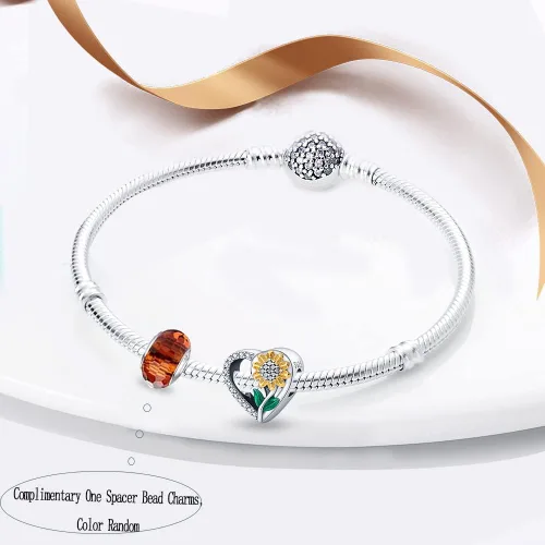 Miniatura 172 de LNQOBU Happy Life - Colgante para pulseras de abalorios, plata de ley 925 para mujer (con un espaciador de cuentas)