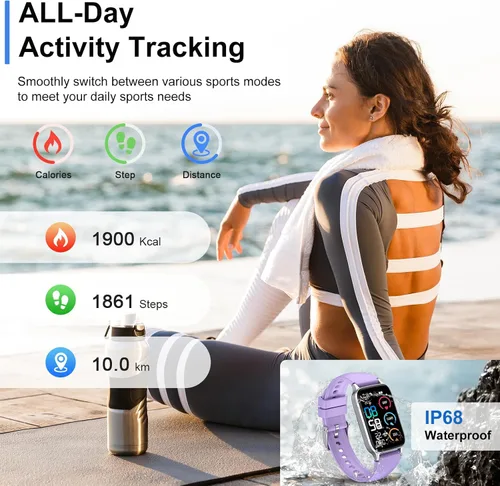 Miniatura 4 de Reloj inteligente para mujeres y hombres, reloj inteligente de 1.57 pulgadas (respuesta/hacer llamada), nuevo rastreador de fitness 2025 con 110