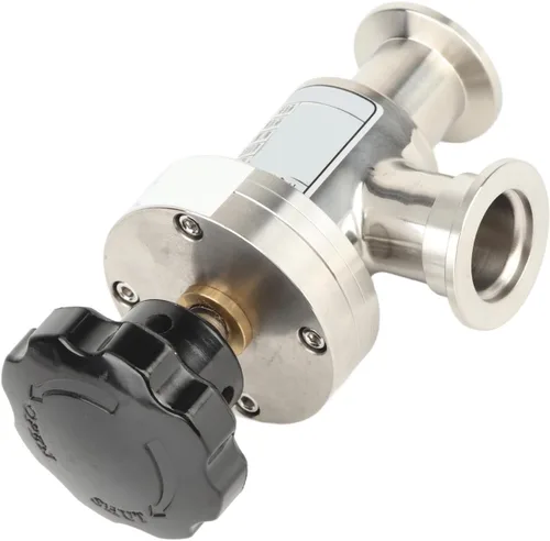 Miniatura 4 de Válvula de aislamiento de fuelle KF25 Válvula de aislamiento de acero inoxidable de ángulo recto 304 de alto vacío Válvula de vacío para equipos