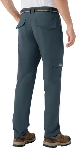 Miniatura 4 de BASUDAM Pantalones cargo de senderismo para hombre, de secado rápido, ligeros, elásticos, resistentes al agua con bolsillos
