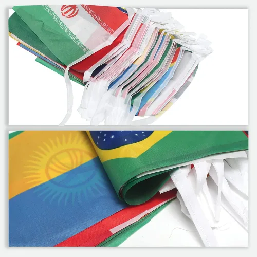 Miniatura 3 de Banderas de 50 países, bandera de cadena nacional de país internacional, bandera de países del mundo en cada continente, eventos deportivos de la 50