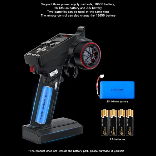 Miniatura 6 de HOTRC CT-6A Transmisor y receptor RC de 6 canales 2.4ghz control manual RC tanque barco tanque control remoto (CT-6A)