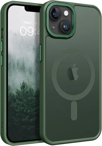 Miniatura 15 de BENTOBEN Funda magnética para iPhone 14 Plus, compatible con MagSafe, translúcida mate, esmerilada, delgada, ligera, a prueba de golpes