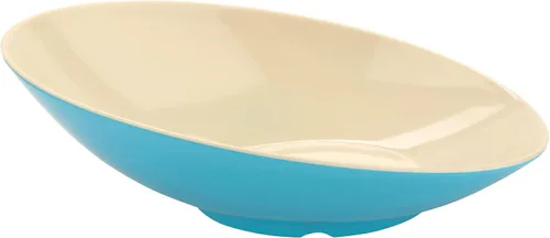 Miniatura 55 de G.E.T. B-792-W - Cuenco en ángulo para servir en cascada para ensaladas, arroz y postre, 24 onzas / 9.25 pulgadas, color blanco