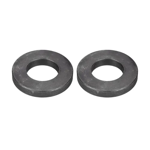 Miniatura 22 de Uxcell Arandela plana de acero al carbono para pernos M8, 10 piezas M8 x 16 x 1.5mm, aleación de acero negro oxidado de grado 8.8, sujetadores