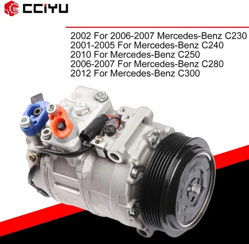 Miniatura 5 de cciyu Compresor 2006-2007 del acondicionador de aire apto para el compresor del embrague de la CA de Mercedes-Benz C230