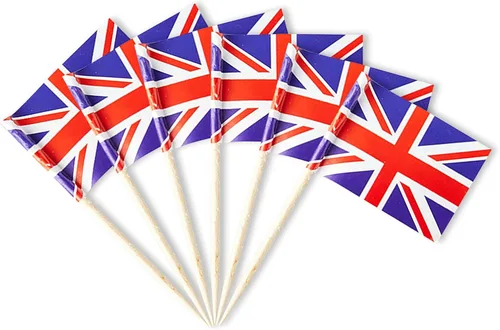 Miniatura 14 de Palillos de dientes pequeños con bandera australiana para aperitivos de fiesta, cupcakes, pasteles y comida, perfectos para vacaciones nacionales