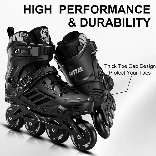 Miniatura 7 de Patines en línea para mujeres y hombres, patines de alto rendimiento para adultos, hombres y mujeres, patines profesionales para fitness al aire