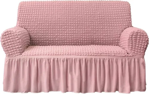 Miniatura 27 de NICEEC Funda de sofá biplaza beige de 1 pieza, funda de sofá de fácil ajuste, universal, de alta elasticidad, duradero, protector de muebles