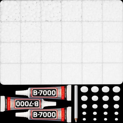 Miniatura 14 de 11000 piezas de diamantes de imitación con parte trasera plana de 2/3/4/5 mm en negro con pegamento para bordado, ropa, manualidades, zapatos, arte