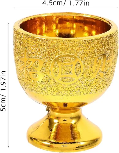 Miniatura 2 de iplusmile Paquete de 6 tazas pequeñas para adoración del templo, mini copas de cáliz de 1.96 x 1.77 pulgadas decorativas para agua y superficie