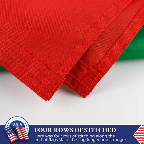 Miniatura 3 de Bandera italiana de doble cara 3x5 para exteriores, banderas de Italia de nailon 210D resistente, rayas cosidas, ojales de latón más fuertes, 4