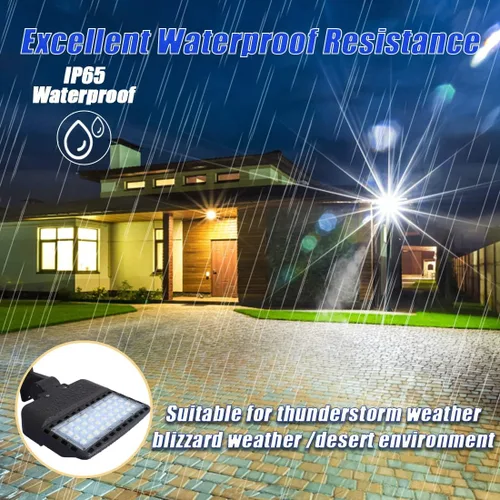 Miniatura 5 de Juyace Luz LED para Estacionamiento de 150W del Anochecer al Amanecer, Iluminación Exterior Comercial Reflector IP65 Impermeable 5000K Montaje