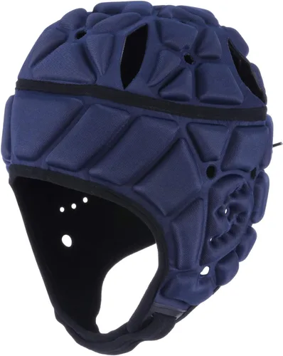 Miniatura 10 de Casco de fútbol con bandera, casco de fútbol de carcasa suave para 7 v7, estilo gorra de rugby, protección acolchada ligera, transpirable, ajuste