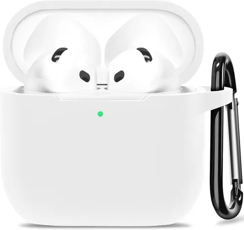 Miniatura 9 de Funda para AirPods 4, funda de silicona compatible con Apple AirPods de 4ª generación, color rojo