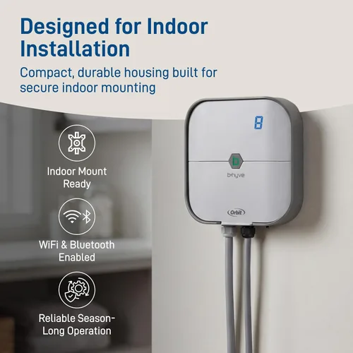 Miniatura 7 de Orbit 57915 B-hyve Controlador inteligente de rociadores para interiores de 4 zonas