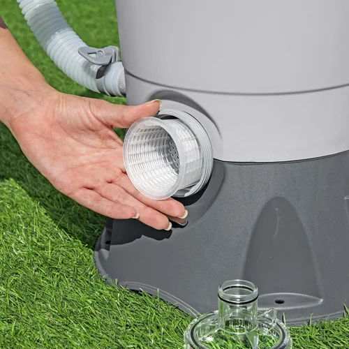 Miniatura 5 de Bestway Bomba de piscina con filtro de arena de 950 galones para piscinas sobre el suelo de 300 a 4,800 galones con filtro de prefiltro para agua