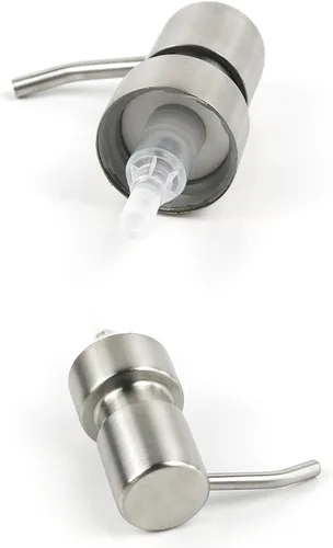 Miniatura 3 de Bomba de repuesto para dispensador de jabón, bomba de loción de acero inoxidable, dispensadores de jabón de metal cepillado de color negro