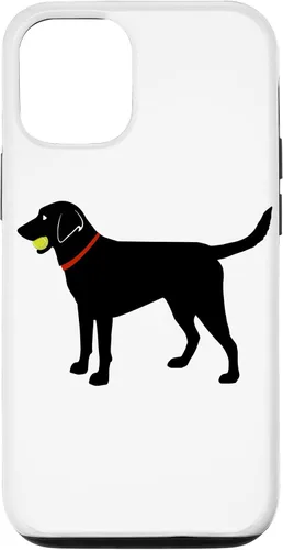 Miniatura 27 de Funda de regalo para iPhone 13 Labrador Retriever Fetch, Black Lab Play Ball Dog Lover