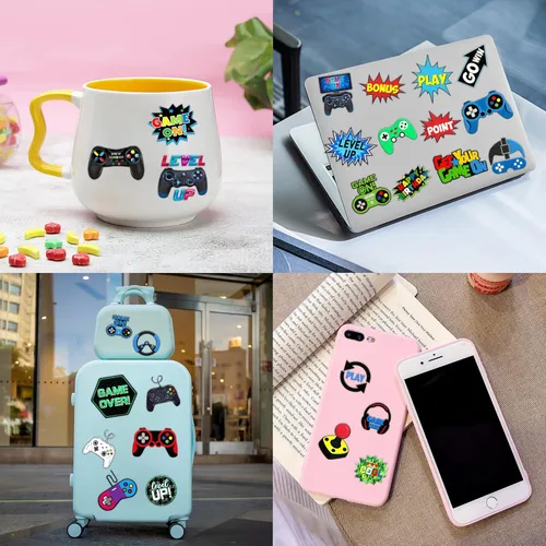 Miniatura 6 de 96 piezas de tatuajes temporales retro de píxeles para niños, decoración de fiesta de cumpleaños temática de videojuegos, suministros de decoración