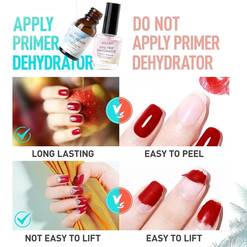 Miniatura 7 de Gellen kit de extensión de uñas en gel, kit de uñas en gel con 240 puntas de almendra, pegamento UV 3 en 1 para puntas de uñas, dehidratador