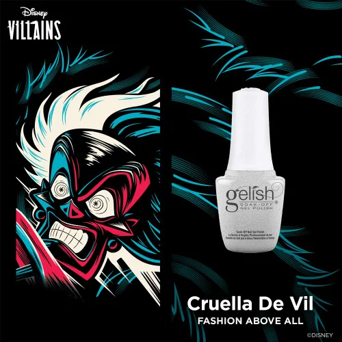 Miniatura 6 de Gelish MINI Disney Villains Collection - Esmalte de uñas de gel de larga duración, 0.3 fl oz, sin TPO, color vibrante, alto brillo, fórmula