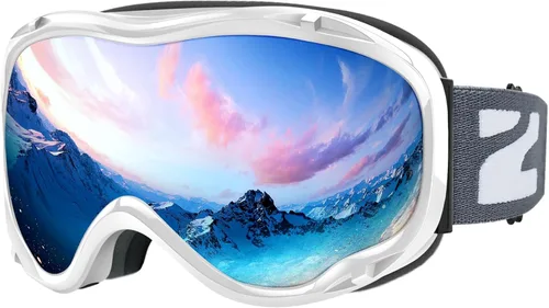 ZIONOR Lagopus Gafas de protección UV para esquí y snowboard, antiniebla, para hombres, mujeres, jóvenes
