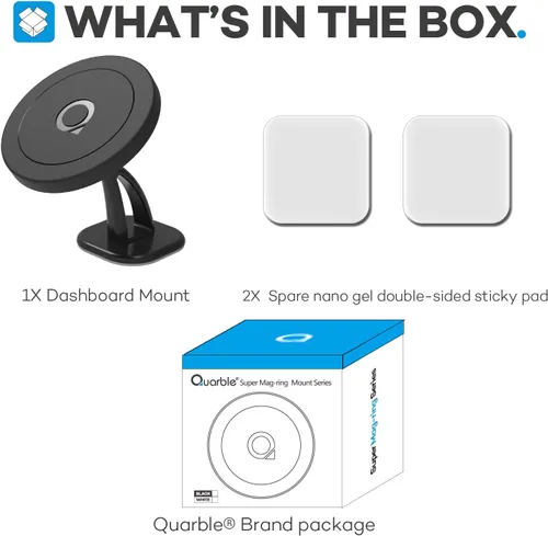 Miniatura 8 de Compatible con Mag Safe Car Mount Dashboard Magnetic 360° Soporte de teléfono ajustable de goma suave frontal compatible con iPhone