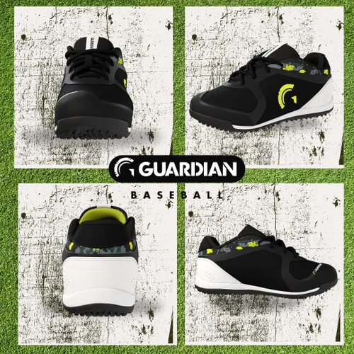 Miniatura 5 de Guardian Bolt - Zapatos de béisbol para césped juvenil, tacos de béisbol para niños y niñas, zapatos de sóftbol, ligeros, de apoyo, diseño cómodo
