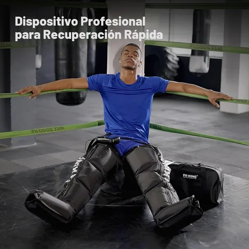 Miniatura 2 de FIT KING Sistema de recuperación con compresión de aire, presión dinámica para mejorar la circulación y recuperación rápida, botas de masaje