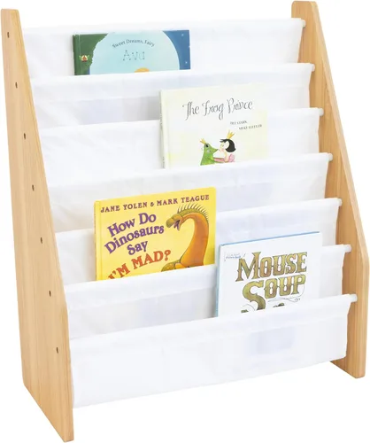 Miniatura 9 de Humble Crew - Estantería para niños de 6 niveles, organizador de estanterías para libros, armario extra grande para niños pequeños con bolsillos
