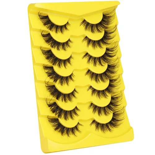 Miniatura 7 de Pestañas de zorro, pestañas postizas, pestañas de aspecto natural, pestañas de banda transparente de 20 mm, pestañas de visón de ojo de gato